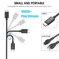 Adaptor Charger Tipe C 130W Terlaris untuk Kebanyakan Laptop & Netbook, Catu Daya AC ke DC untuk Charger Laptop