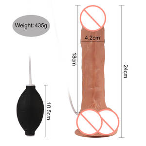 Kovida Squirt Water Vibración femenina Simulación Phallus Consoladores de silicona Squirting Eyaculating Realista Consolador realista para mujeres - Product Image 6