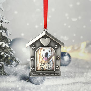 애완 동물 개 고양이 기억 그림 장식 양각 애완 동물 집 모양의 아름다운 추억 사진 프레임 장식 - Product Image 2