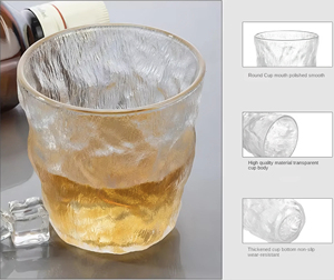 DAJI HYDRO Taza de vidrio de 300ml Diseño moderno ecológico Vasos transparentes para regalos Personalizado Venta al por mayor Stock listo