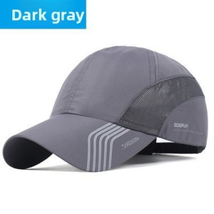 Casquette de baseball pour homme en polyester 100% à rayures, chapeau de soleil pour la pêche, la montagne, l'équitation et les activités de plein air - Séchage rapide - Product Image 4