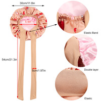 Bonnet pour enfants en satin, imprimé licorne arc-en-ciel, double couche, bonnet de nuit luxueux pour enfants, bonnet pour cheveux pour filles, vente en gros OEM