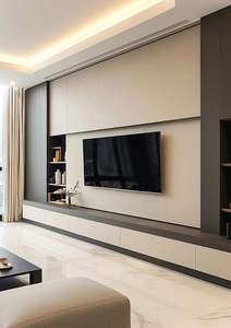 Mueble de TV, mueble de comedor de madera personalizable, estructura interior - Product Image 3