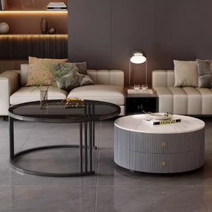 Juego de Mesas Auxiliares de Estilo Nórdico Minimalista, Combinación Personalizable, Color Opcional, Mesa de Centro Moderna con Gran Espacio de Almacenamiento para Sala de Estar - Product Image 2