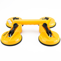 Heavy Duty 4 Head Plastic Rubber Tile Glass Suction Cups Vacuum Suction Cup Glass Sucker Universal Glass Tile Lifter