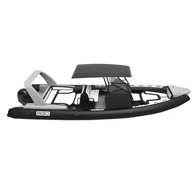 25ft RHIB760 ORCA Hypalon/PVC Hochgeschwindigkeits-Aluminium-RIB-Schlauchboote mit Sonnen deck