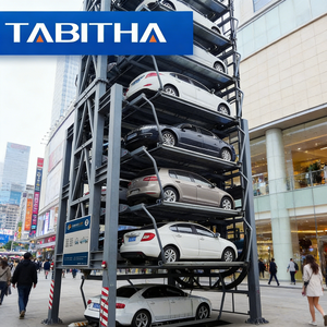 Système de stationnement vertical rotatif Tabitha Steel, capacité de charge 2000 kg, certifié CE, usage commercial, entraînement par chaîne motorisée, garantie 60 mois - Product Image 3
