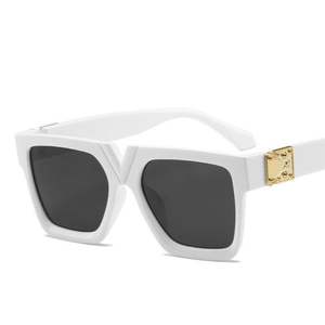 Gafas de Sol Cuadradas con Marco Grande Retro, Personalizadas con Logotipo, a la Moda 2020, para Mujer/Hombre, Gafas de Sol Extra Grandes - Product Image 2