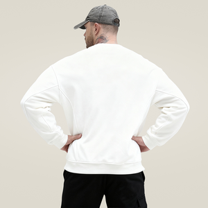 Felpa Oversize <span class=keywords><strong>da</strong></span> <span class=keywords><strong>Uomo</strong></span> per Fitness all'Ingrosso, Felpa Sportiva Casual Personalizzata con Collo Tondo - Product Image 3