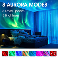 Proyector Inteligente de Cielo Estrellado con Control Remoto 2 en 1, Temporizador de Apagado Automático, Luz Nocturna de Galaxia con Alimentación USB para una Fácil Operación