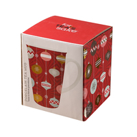 Boîte à mug à sublimation de 11oz en céramique personnalisée avec fenêtre, tasses thermos, boîtes d'emballage en papier pour gobelet, boîte cadeau