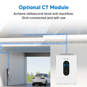 2026년 신형 하이브리드 인버터 3KW 6KW 12KW 48V 저전압 AC 110V/220V 120V/240V 분리형 단일 출력 IP20 등급 95% - Product Image 2