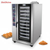 Four à convection à gaz de taille compacte pour petite cuisine, flux thermique de 10 kW/h, parfait pour boulangerie, café, pizzeria, facile à utiliser et à nettoyer