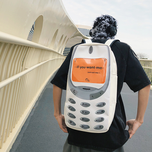 Mochila de gran capacidad a la moda para teléfono <span class=keywords><strong>Nokia</strong></span> <span class=keywords><strong>106</strong></span>, mochila personalizada con forma de teléfono para estudiantes unisex, mochila bonita, bolso para teléfono - Product Image 2