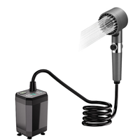 Pompe de douche électrique de douche de Camping Portable avec affichage numérique intelligent pour la randonnée RV voyage douche de Camping en plein air pour animaux de compagnie