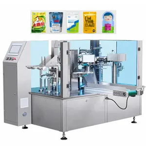 Food Tea Powder Coffee Bean Grain Pouch Premade Bag Packing Machine Four Edges Bag Sealing Small Sachet Packing Machine