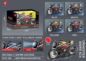 Motocicleta fundida a presión Premium Gust de edición de <span class=keywords><strong>coleccionista</strong></span> a escala 1:12-Luces LED dinámicas + Caja de regalo con pantalla elegante incluida - Product Image 5