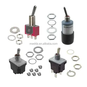 Original 34BWDP41B1M6RT SWITCH TOGGLE MINI,S,DPDT,O-O-O, Electronic component integrated circuit switch button toggle