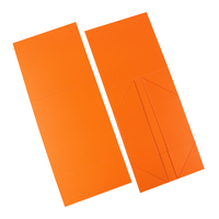 Neues Design Flache Verpackung OEM Logo Marken-Magnetverschluss Starre Matte Orange Papier-Flaschen-Geschenkbox Faltbar