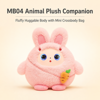Jouet en peluche électronique robot IA mignon, compagnon lumineux, animal en peluche doux pour garçons et filles