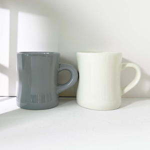 Mug en céramique Zibo, porcelaine blanche, impression numérique, cadeau d'affaires, vaisselle promotionnelle, forme géométrique irrégulière - Product Image 1