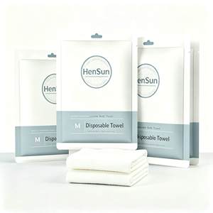 Customizable Adult <b>Large</b> Size Super Soft Disposable Bath <b>Towel</b> Strongly Absorbent Solid Color Travel Salon Use nonwoven fabric - Product Image 5