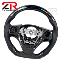 Volante Deportivo Personalizado de Fibra de Carbono con LED e Indicador de RPM, en Cuero, para Toyota Corolla, Rav4, Camry 8
