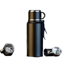 Flacon à vide à double paroi design Smart LED avec affichage numérique de la température Thermos isolé Bouteille d'eau en acier inoxydable