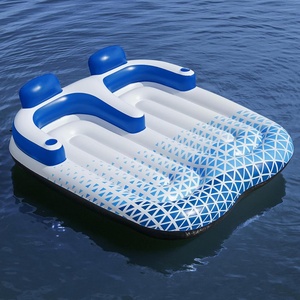 Flotteur gonflable <span class=keywords><strong>de</strong></span> chaise longue <span class=keywords><strong>de</strong></span> piscine pour adulte, radeau flottant <span class=keywords><strong>de</strong></span> bronzage <span class=keywords><strong>de</strong></span> grande plage avec porte-boisson - Product Image 4