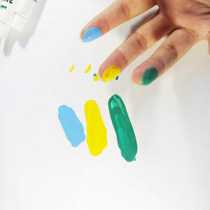 Nouvel arrivage de peinture à 6 <span class=keywords><strong>doigts</strong></span> pour enfants, de haute qualité, lavable, Non toxique et écologique, DIY bricolage, 2022 - Product Image 5