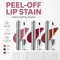 Crayon à lèvres peel-off longue tenue, formule personnalisée OEM, waterproof, anti-transfert, teinte naturelle, stain à lèvres peel-off