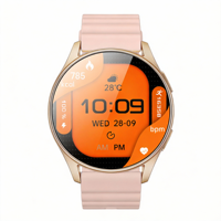 LC323 Smartwatch 2.19 Inci Layar TFT Tahan Air IP68 Tali Silikon Kontrol Jarak Jauh untuk Pria dan Wanita