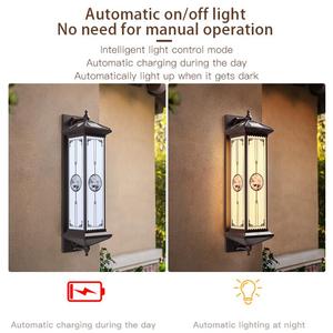 Applique murale carrée à LED à énergie solaire Éclairage de porche extérieur de jardin avec énergie solaire Y Baja Sube's Beautiful LED Pared Luces - Product Image 4