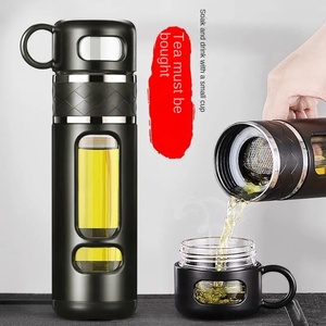 400ml Plastic Bathroom Liquid Wall Mounted <b>Shower</b> Gel Detergent Shampoo Bottle Double Wall Glass Cup for Kitchen Hotel Tea Cups - Product Image 1