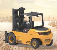 Chariot élévateur électrique haute performance XVB60-QL8-G 6 tonnes, robuste, à batterie lithium, contrepoids, pour l'exploitation minière, les ports et le transport de pierres
