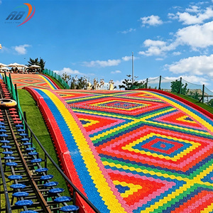 Toboggan Arc-en-ciel Sec pour Enfants et Adultes, Grand Équipement de Parc d'Attractions Extérieur Scénique et Coloré, Idéal pour Ferme, à Vendre - Product Image 4