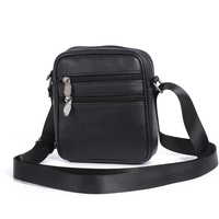 Minorista en Línea Ofrece Bolsos Cruzados de Moda para Hombre, Bolsos de Mensajero de Cuero Genuino de Gran Capacidad