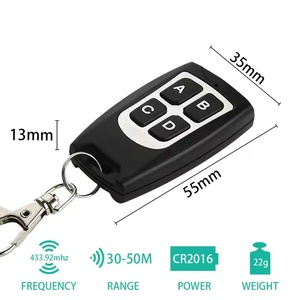 Télécommande RF sans fil à code fixe et apprentissage, 315/433 MHz, en plastique, haute qualité, vente en gros à bas prix - Product Image 3