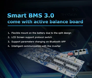 ระบบจัดเก็บพลังงานแสงอาทิตย์แบบไฮบริด 3.0 Smart BMS แบตเตอรี่แบบแยกส่วนที่สามารถวางซ้อนกันได้ 51.2V 48V 200A พร้อมระบบสื่อสาร CAN - Product Image 2