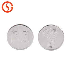 Logo personnalisé pour jeton de jeux d'amusement à <span class=keywords><strong>prix</strong></span> d'usine en argent et or en laiton - Product Image 2