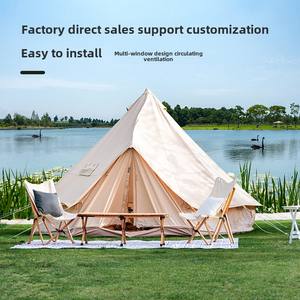 Tente pyramidale de luxe Glamp <span class=keywords><strong>Yourte</strong></span> avec cheminée pour extérieur Farmhouse B & B Camping - Product Image 2