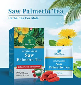 Rimedio naturale per il supporto della prostata per la cura del tratto urinario e per il mantenimento dell'equilibrio degli uomini a base di erbe ha visto il tè Palmetto - Product Image 4