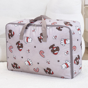 Cute Bear Oxford Cloth Quilt Bag Rectangle Thickened Waterproof Clothes Storage Bag For Trip - Product Image 4