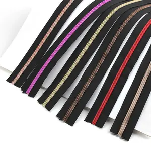 Venda quente Multi-Colorido DIY Zip Roll Roupas Zíperes Vestuário Acessórios Nylon Zipper Fita Para Vestuário/Sapato/Saco