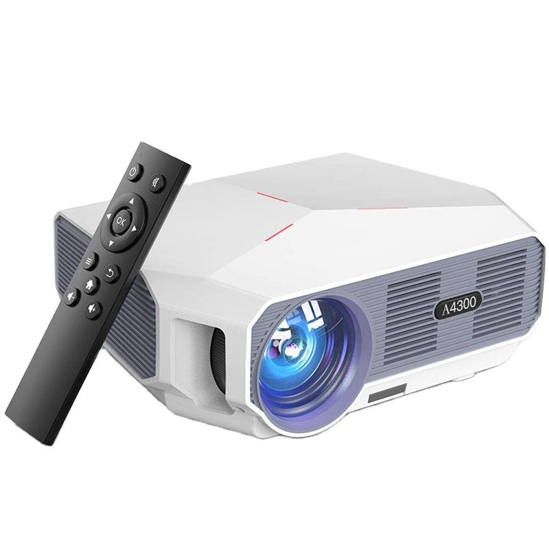 Высокое качество A4300 Pro HD мини-проектор 4800 люмен Домашний TheaterProjector двойной Wi-Fi BT 5G Android 9,0 проекторы
