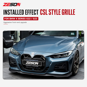 Parrilla Delantera Estilo CSL de Fibra de Carbono Seca con ACC para <span class=keywords><strong>BMW</strong></span> Serie 4 G22 G23 430i M440i <span class=keywords><strong>Coupé</strong></span> Convertible Brillante 2020+ - Product Image 2