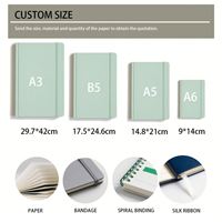 Großhandel A5 Schulheft 200 Seiten Spiralbindung Hardcover Kraftpapier-Umschlag Schreibwaren für Schüler Lehrer PVC-Leder PP-Material