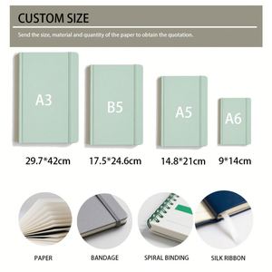 Cuaderno Escolar A5 al por Mayor, 200 Páginas, Cubierta Espiral de Papel Kraft, Material de Papelería al por Mayor para Estudiantes y Profesores, Material de PVC, Cuero y PP, Tamaño A3 - Product Image 5