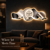 Jam Dinding Dekoratif LED Modern Mewah untuk Ruang Tamu Grosir Jam Dinding Elegan Dekorasi Rumah Tersedia OEM
