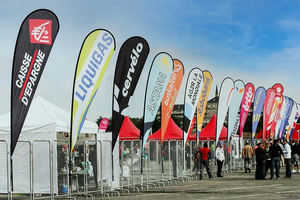 Promotionele Reclame Op Maat Gemaakte Vlaggenmast Pride Veer Vlag Traanvlaggen Strandvlaggen - Product Image 3